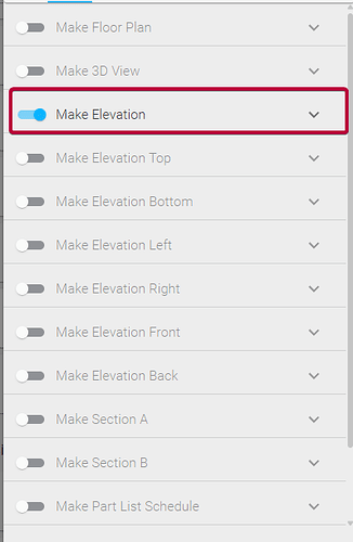 Elevation view type