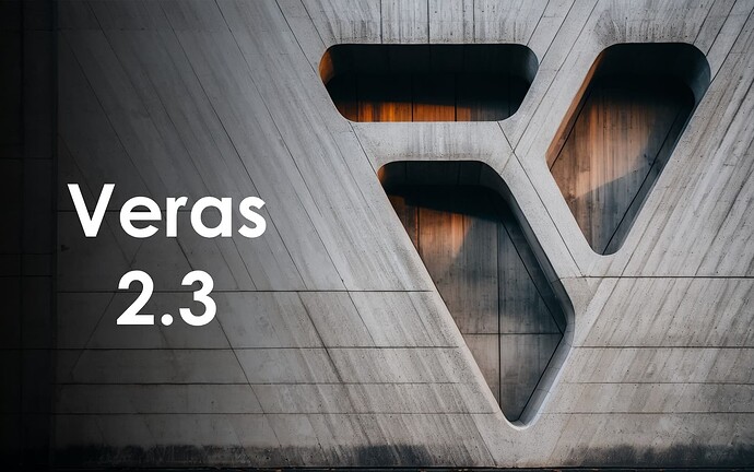 Veras Release 2.3.0.0 Graphic