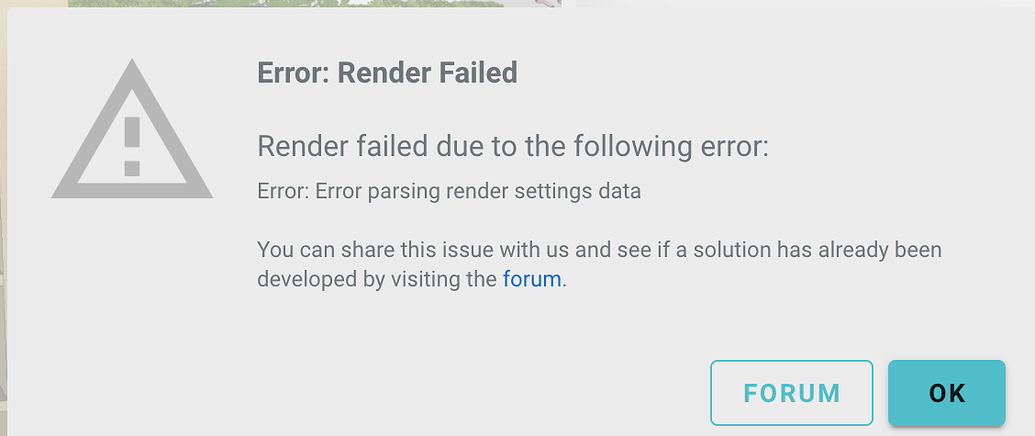 Error parsing render settings data - Veras SketchUp - EvolveLAB Forum