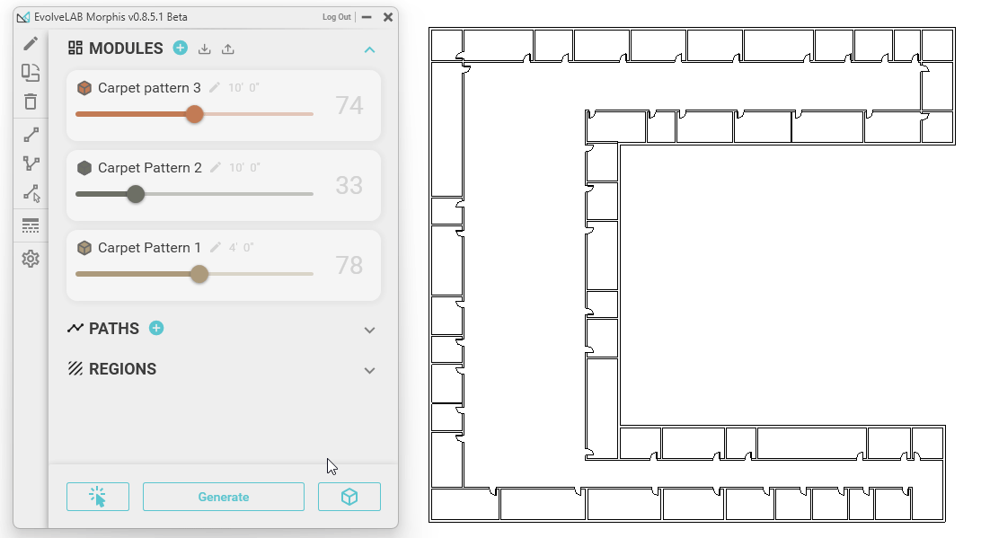 Carpet types as modules