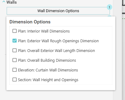 Dimension Options