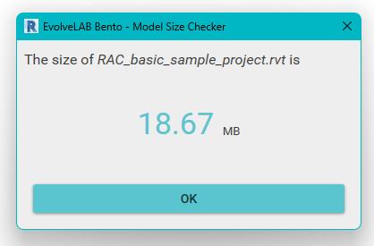 model size checking