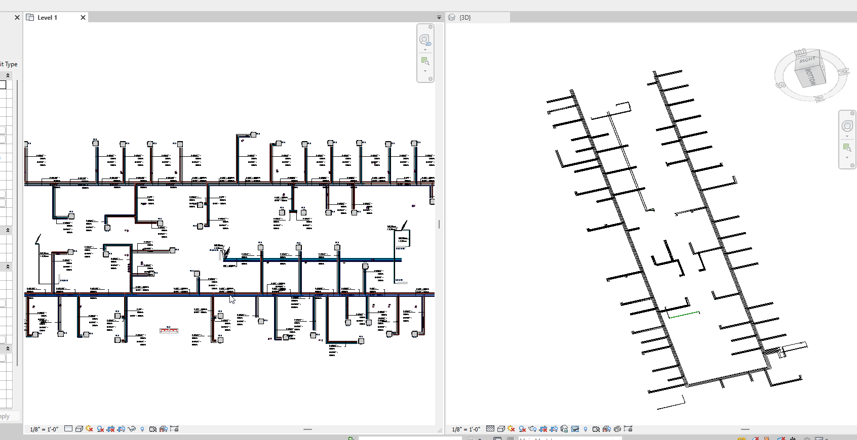 Helix - DWG to Revit Pipes - Tiny Line Bug Fix - After
